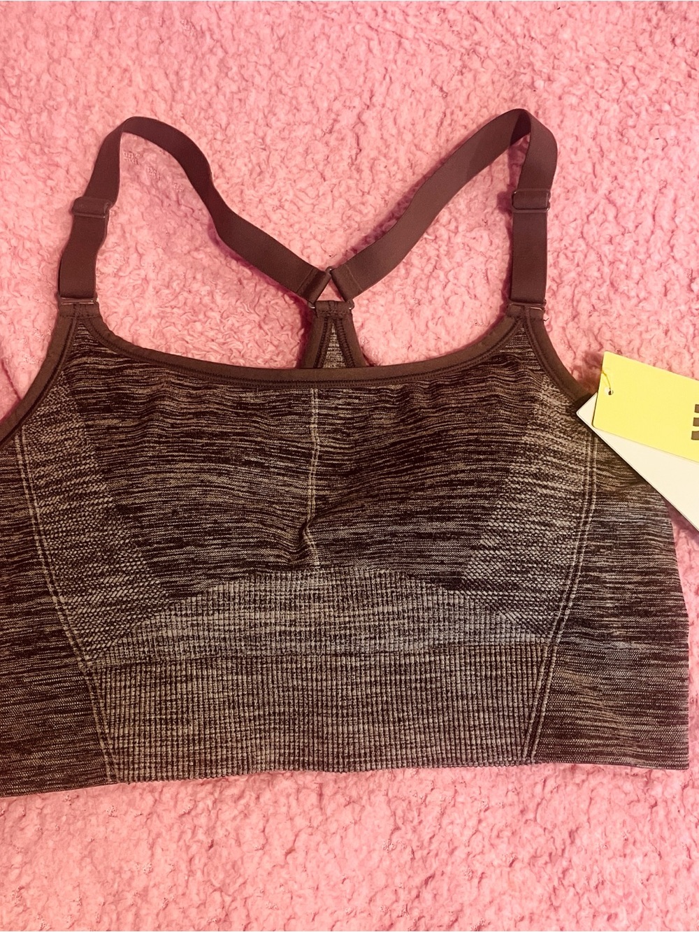 all in motion Heathered Charcoal Seamless Sports Bra